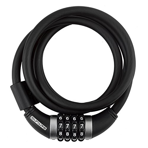 Algopix Similar Product 18 - SUNLITE Resettable Combo Cable Lock