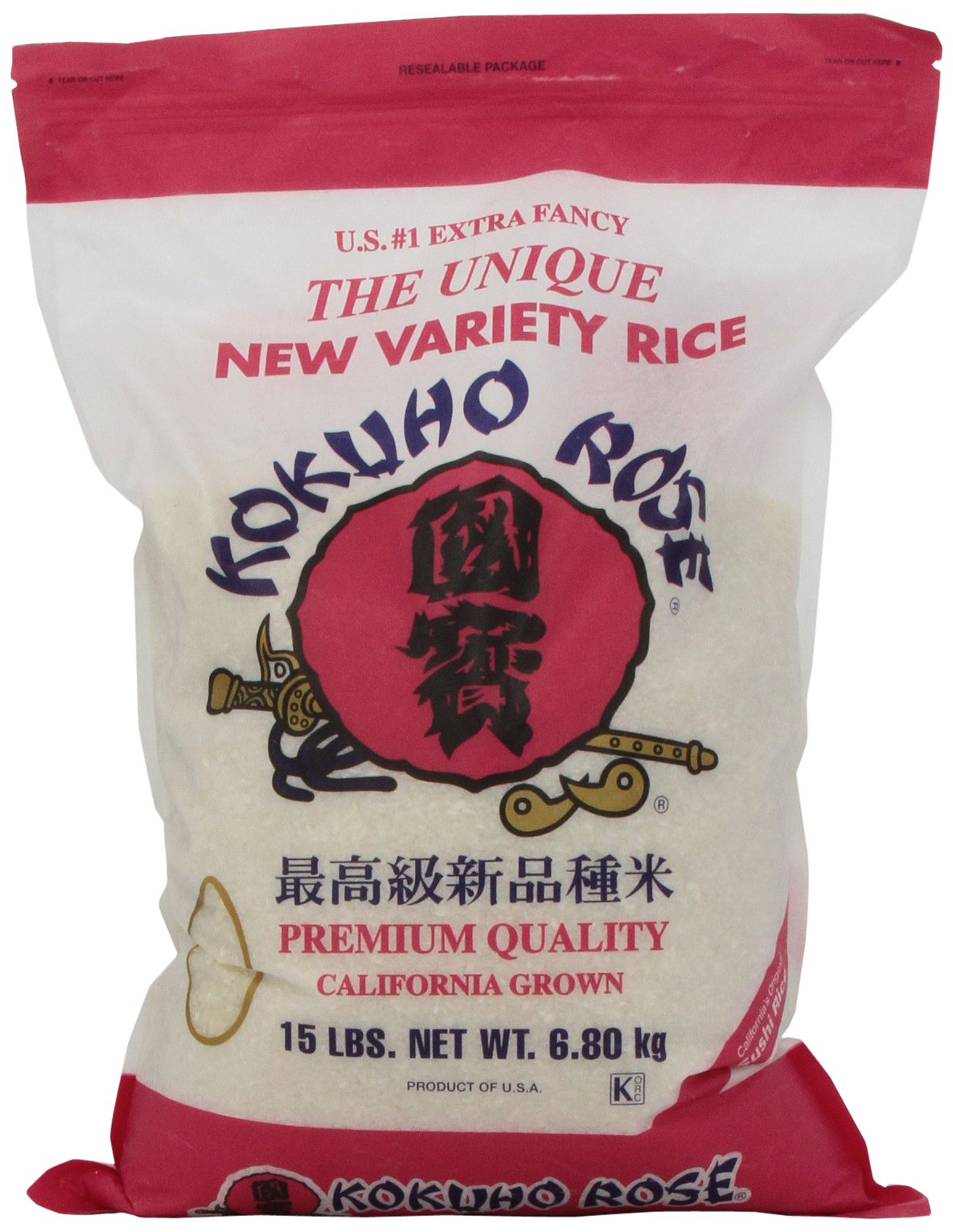 Algopix Similar Product 9 - Kokuho Rose Rice, 15-Pound