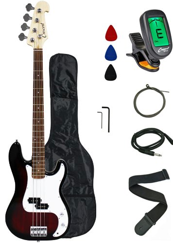 Algopix Similar Product 7 - Crescent Electric Bass Guitar Starter