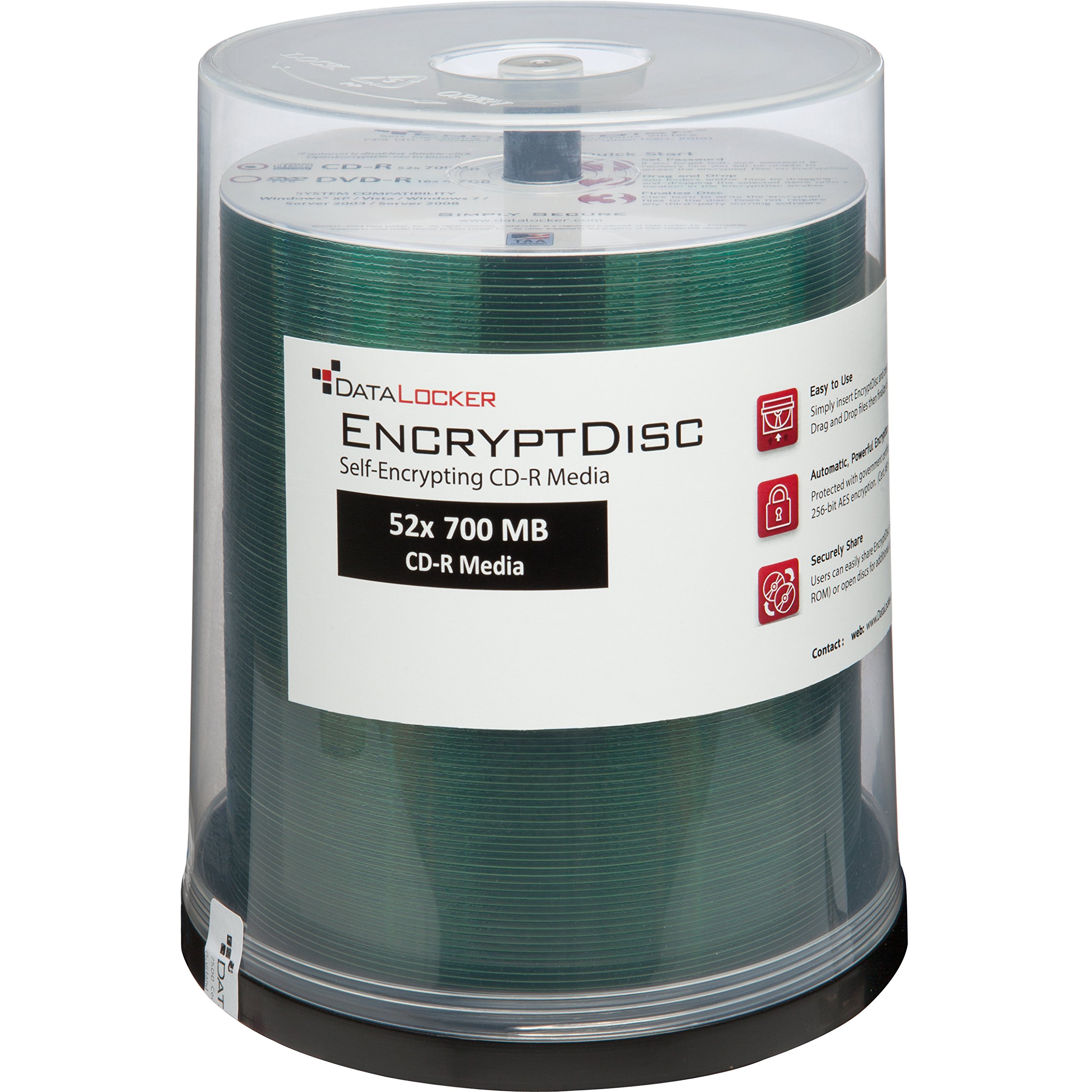 Algopix Similar Product 16 - DataLocker EncryptDisc DLCD100 CD