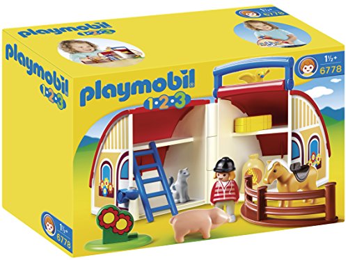 Algopix Similar Product 10 - PLAYMOBIL 1.2.3 Take Along Barn