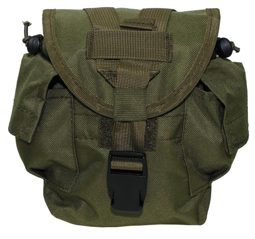 Algopix Similar Product 14 - drinking bottle bag "Molle". OD green