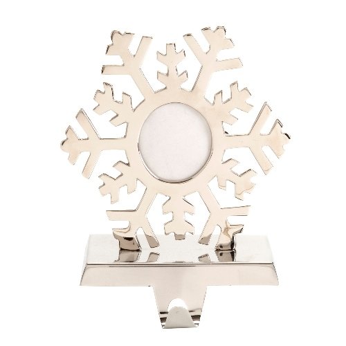 Algopix Similar Product 6 - Shiraleah Snowflake Mantel Stocking