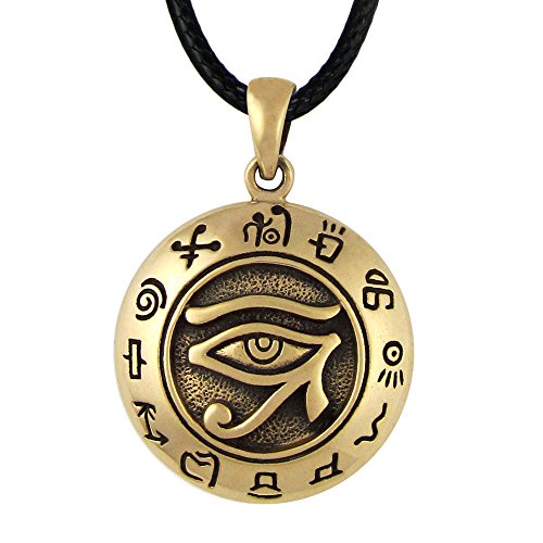 Algopix Similar Product 5 - Bronze Egyptian Udjat Eye of Horus Ra