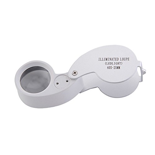 Algopix Similar Product 20 - NYKKOLA 40X Illuminated Jewelers Eye