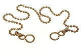 Algopix Similar Product 12 - BASIN SINK BALL CHAIN POLISHED BRASS