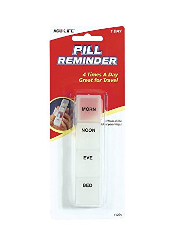 Algopix Similar Product 2 - Acu-Life One Day Pillbox (White)