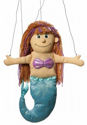 Algopix Similar Product 19 - Mermaid Peach Marionette String Puppet