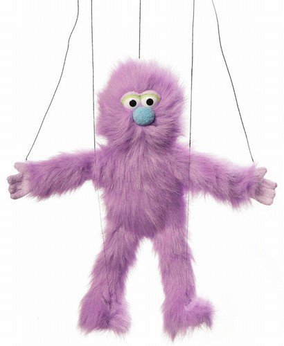 Algopix Similar Product 15 - Purple Monster Marionette String Puppet