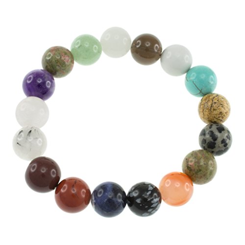 Algopix Similar Product 16 - Multi-gemstone Stretch Bracelet
