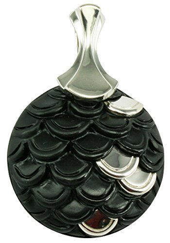 Algopix Similar Product 6 - Unique Natural Black Stone Sterling