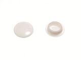 Algopix Similar Product 13 - PUSH FIT SCREW COVER CAP WHITE No 6 