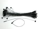Algopix Similar Product 17 - 5 BLACK Snap Lock Pin Security Loop