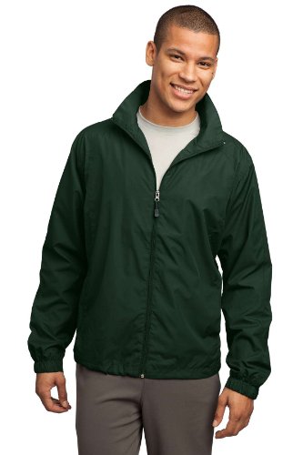 Algopix Similar Product 18 - SportTek FullZip Wind Jacket L Forest
