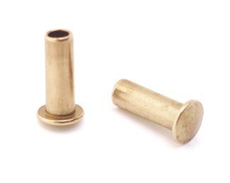 Algopix Similar Product 18 - 3/32" Dia. 1/4" Long Brass Rivet
