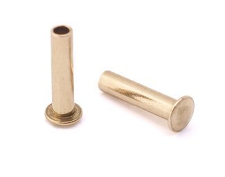 Algopix Similar Product 4 - 3/32" Dia. 3/8" Long Brass Rivet