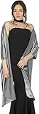 Algopix Similar Product 9 - BlackButterfly Satin Shawl Bridesmaid