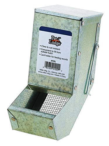 Algopix Similar Product 3 - Pet Lodge Steel Small Animal Feeder