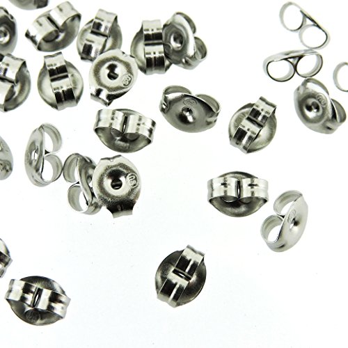 Algopix Similar Product 20 - Surgical Steel Earring Backs Earnuts