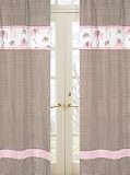 Algopix Similar Product 3 - Pink and Brown Mod Elephant Window