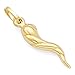 Algopix Similar Product 8 - 14k Yellow Gold Twisted Cornicello
