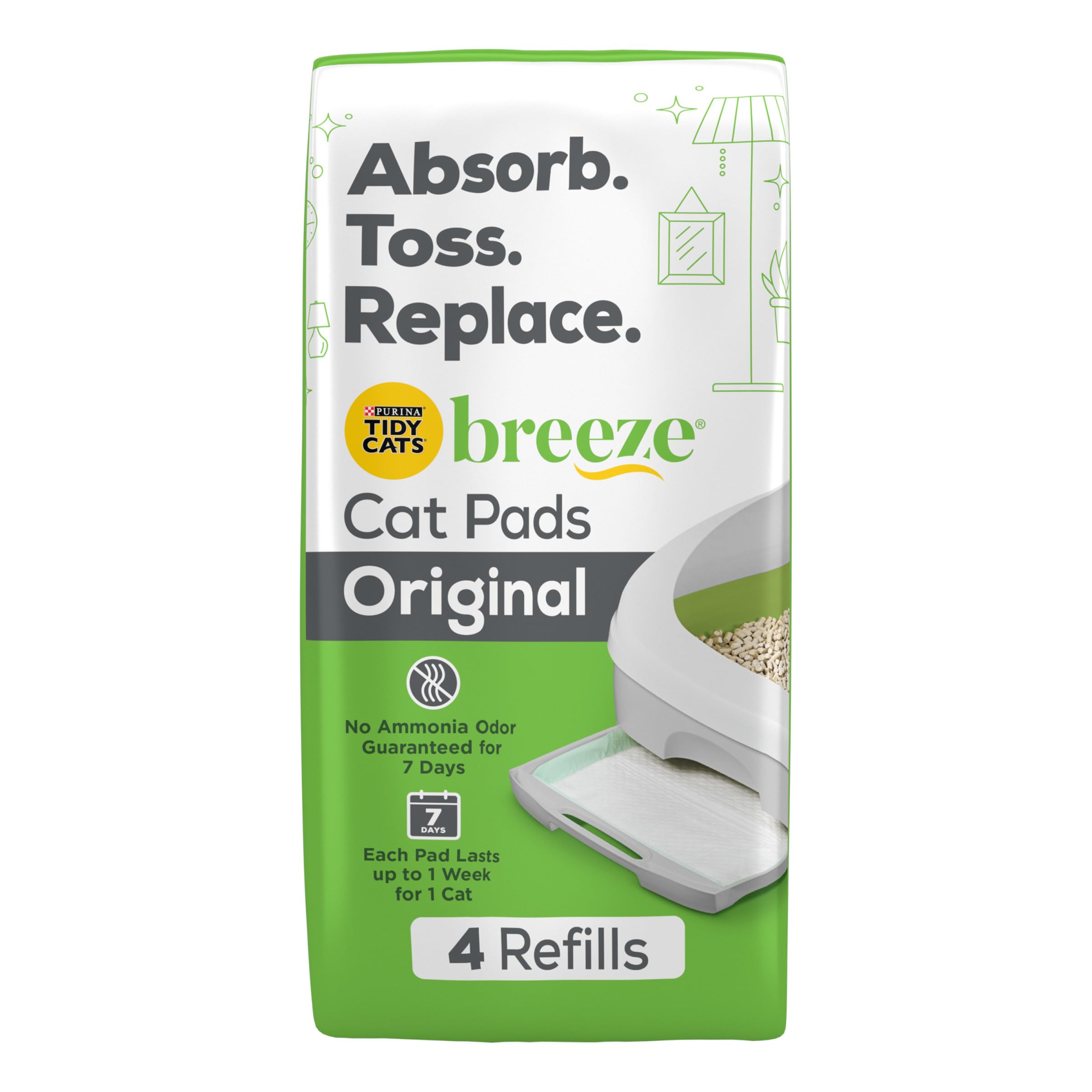 Algopix Similar Product 5 - Purina Tidy Cats Cat Litter Breeze Pads