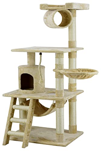 Algopix Similar Product 11 - Go Pet Club Classic Cat Tree Faux Fur