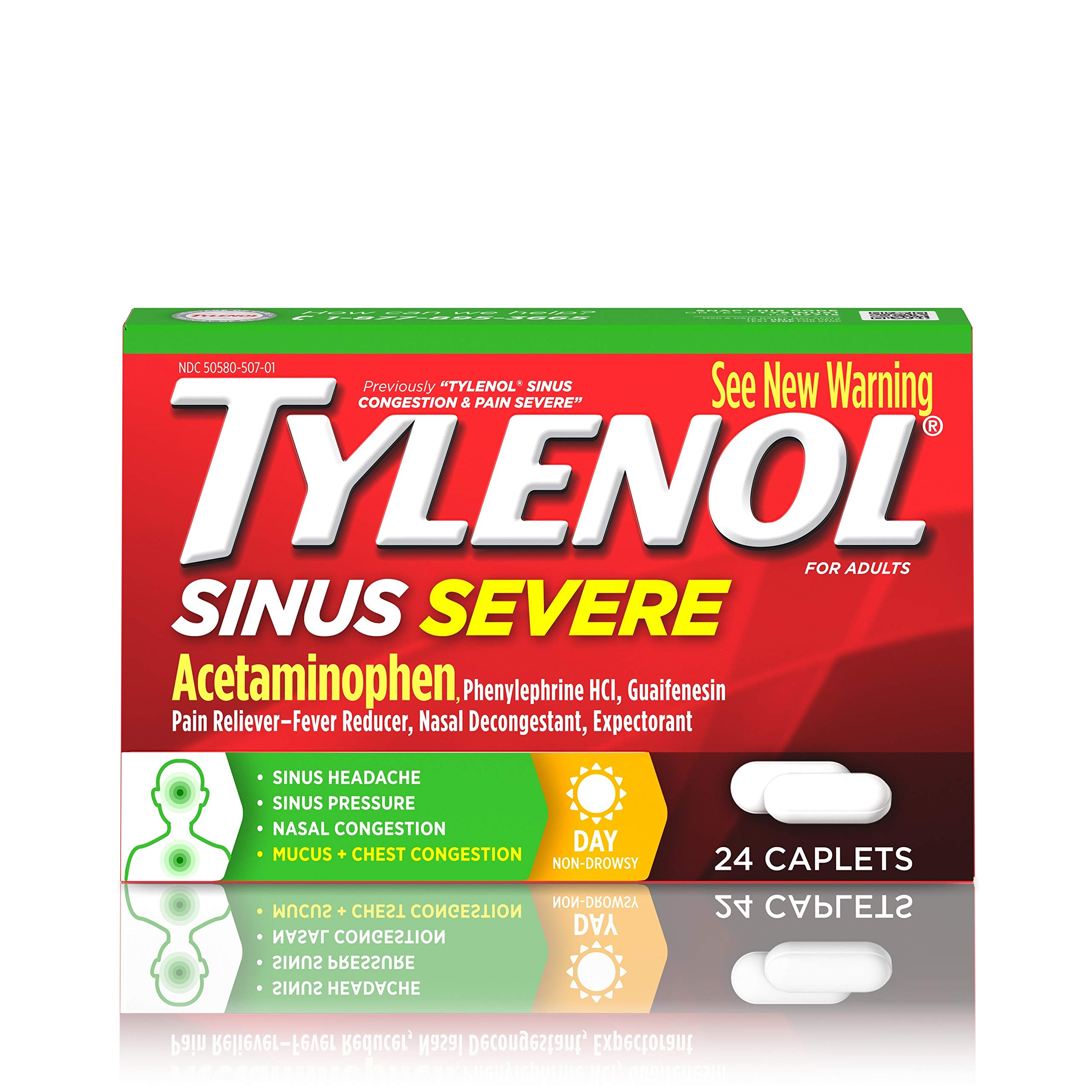Algopix Similar Product 18 - Tylenol Sinus Severe Daytime Caplets