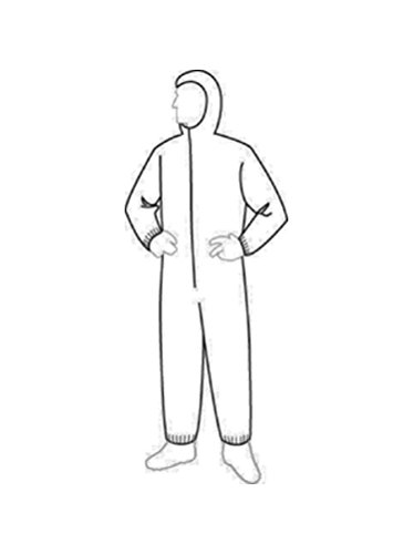 Algopix Similar Product 9 - Dupont Tyvek Hooded Coverall WHood44
