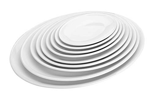 Algopix Similar Product 11 - LACOR Melamine Oval Tray White 458 x