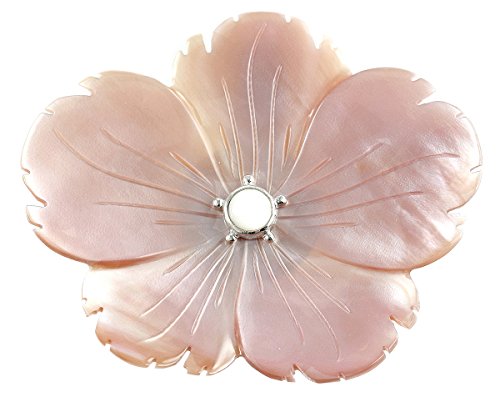Algopix Similar Product 17 - Beautiful Pink Shell Flower Sterling