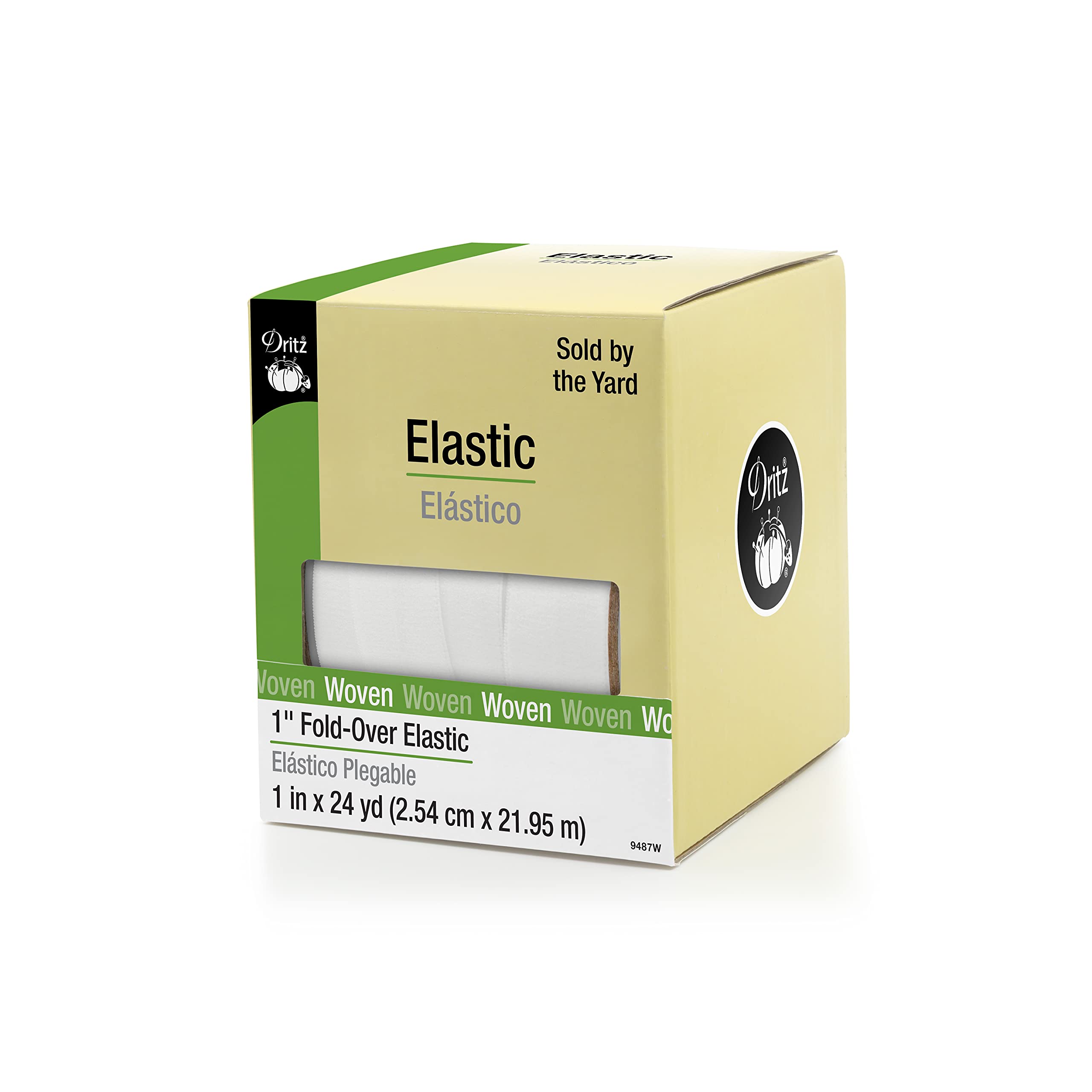Algopix Similar Product 14 - Dritz 9487W FoldOver Woven Elastic