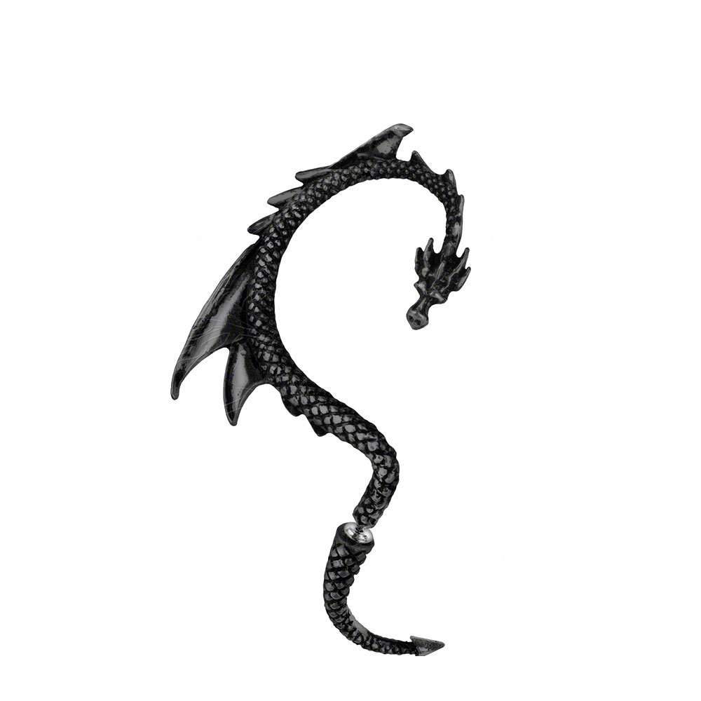 Algopix Similar Product 5 - The Black Dragons Lure Earring by