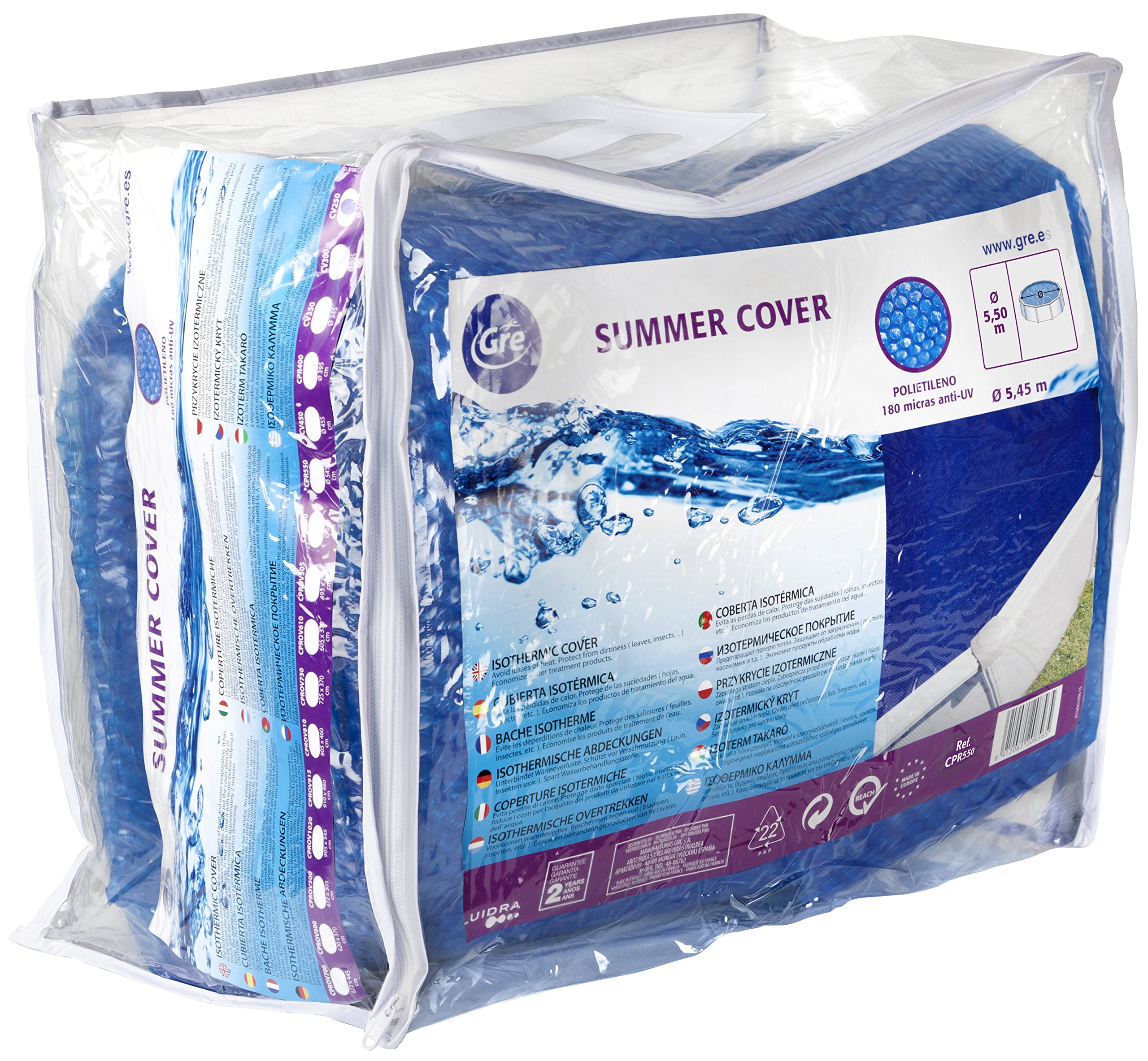Algopix Similar Product 4 - Gre Steel Pool Isothermal Cover 180 545