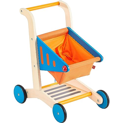 Algopix Similar Product 12 - Hape Wooden Shopping Cart Pretend Play
