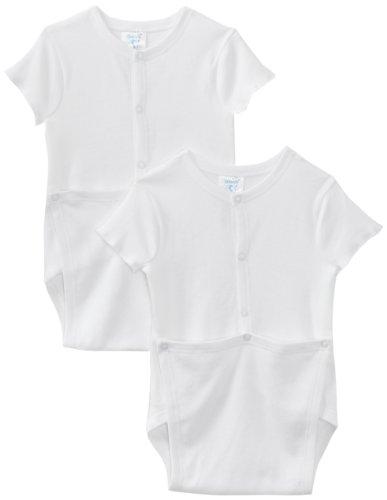 Algopix Similar Product 6 - 2 pack Wrap Bodysuit, White, 18 Months