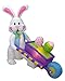 Algopix Similar Product 3 - 4 Foot Tall Easter Inflatable Happy