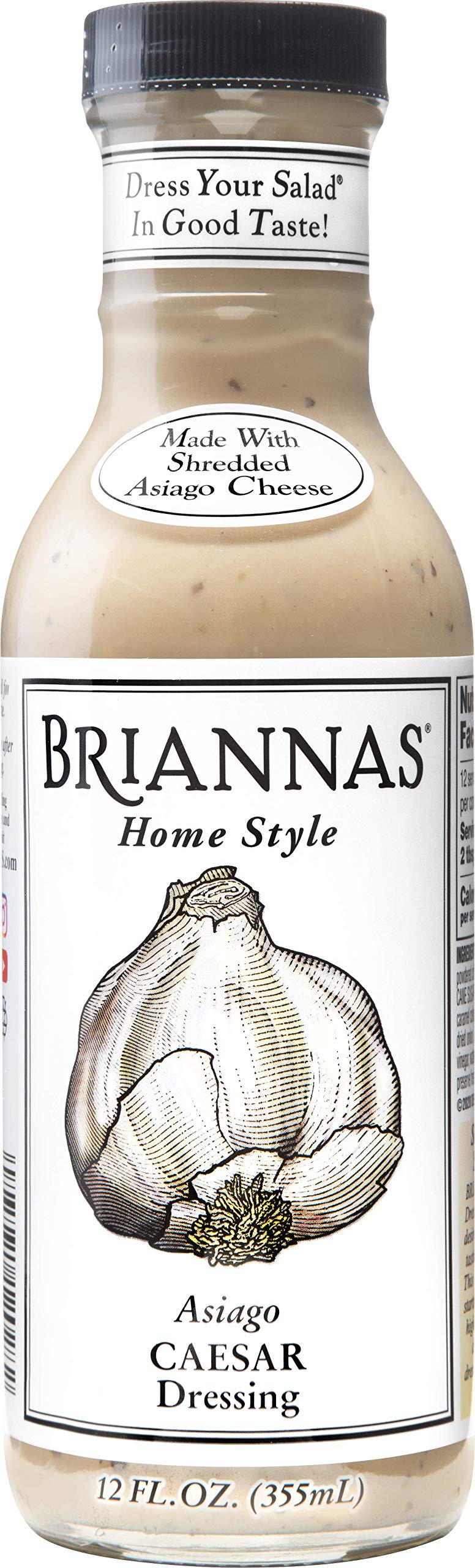 Algopix Similar Product 20 - Brianna's Asiago Caesar Dressing, 12 oz