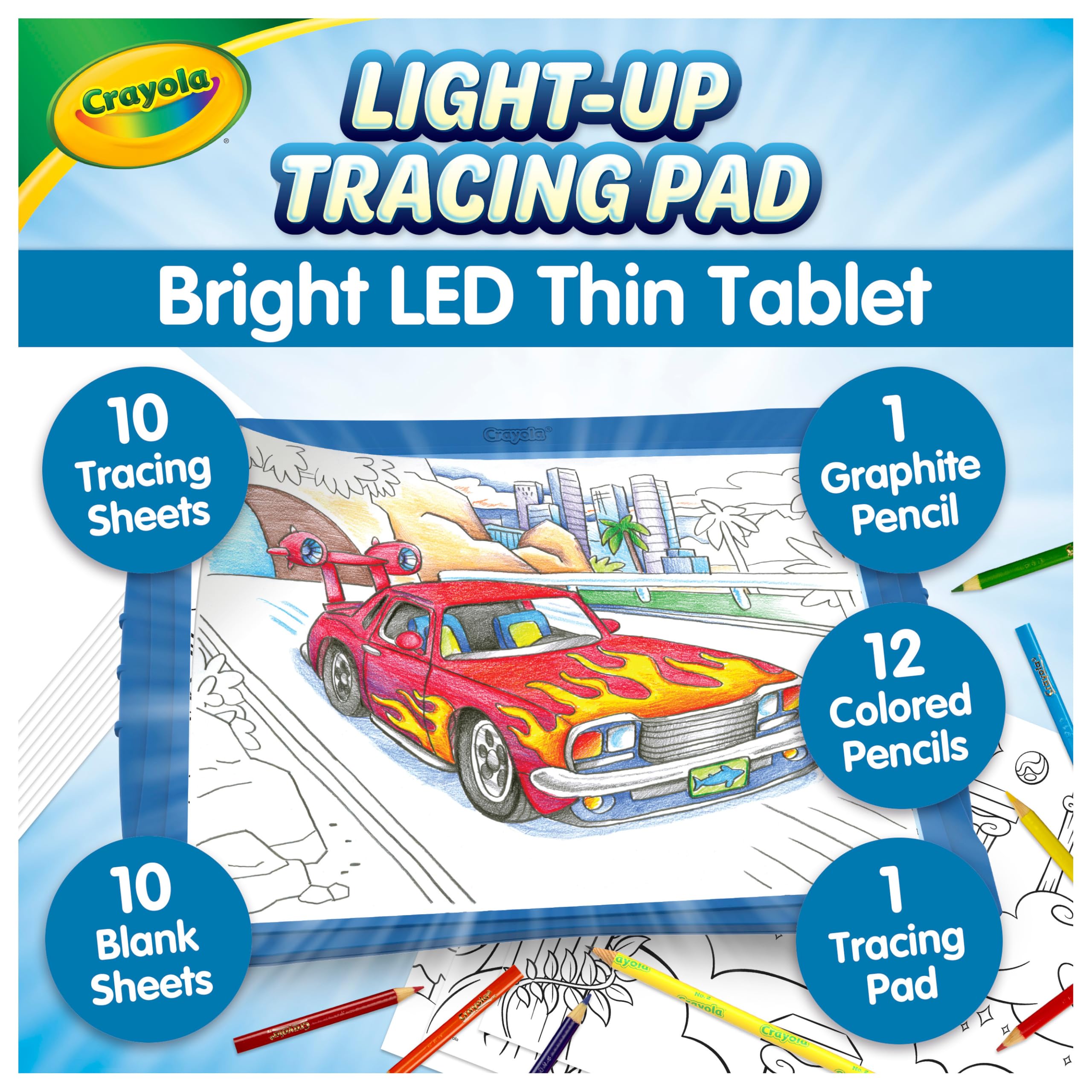 Algopix Similar Product 17 - Crayola Light Up Tracing Pad  Blue