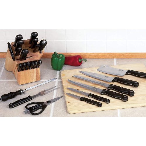 Algopix Similar Product 18 - 16 PC CUTLERY IN BLOCK Cutlery  Wood