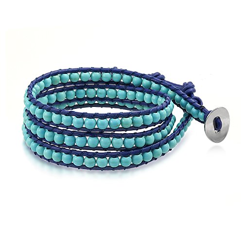Algopix Similar Product 8 - Bling Jewelry Boho Stabilized Turquoise