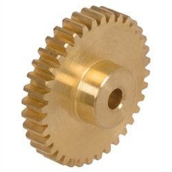 Algopix Similar Product 17 - Spur gear made of brass Ms58 with hub