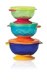 Algopix Similar Product 5 - Nuby Stackable Suction Bowl with Lid