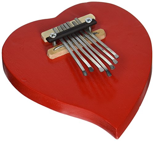 Algopix Similar Product 20 - X8 Drums Red Heart Kalimba Thumb Piano