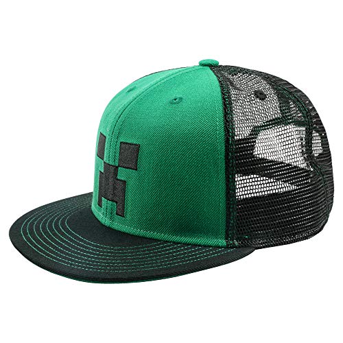 Algopix Similar Product 11 - JINX Minecraft Creeper Face Snapback