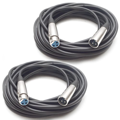 Algopix Similar Product 12 - Seismic Audio 2 Pack 25 DMX Cable XLR