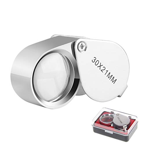 Algopix Similar Product 13 - KINGMAS Pocket Jewelry Loupe 30x 21mm