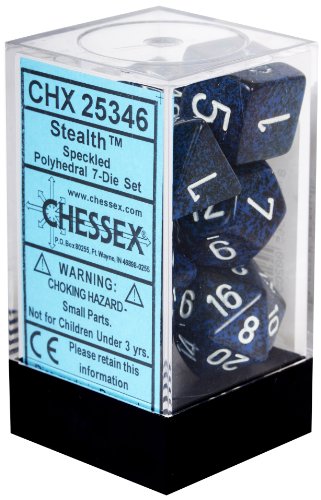 Algopix Similar Product 16 - Chessex Stealth Specked Polyhedral7
