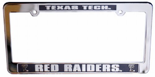 Algopix Similar Product 14 - NCAA Texas Tech Red Raiders Car Tag