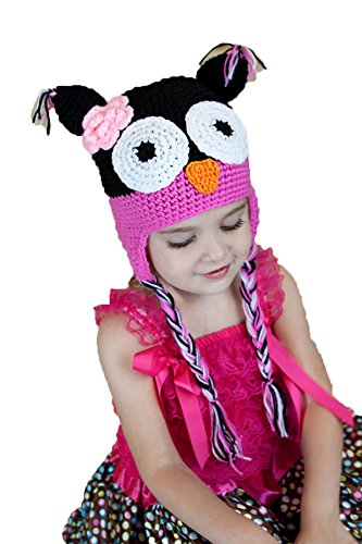 Algopix Similar Product 18 - Hairbows Unlimited Hot Pink Black Owl
